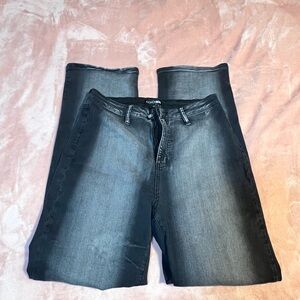 Fashion Nova Dark Gray Straight Leg Jeans